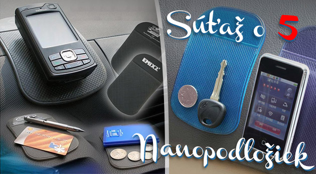 Súťaž o 5 nanopodložiek