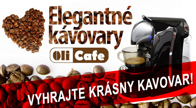 Súťaž o kávovar Olicafe + 10 kapsulí kávy