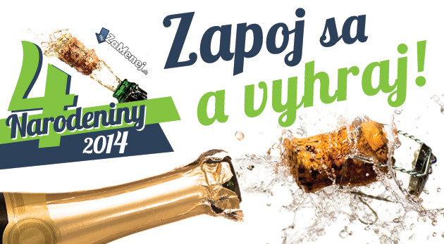 4. Veľká narodeninová súťaž ZaMenej.sk