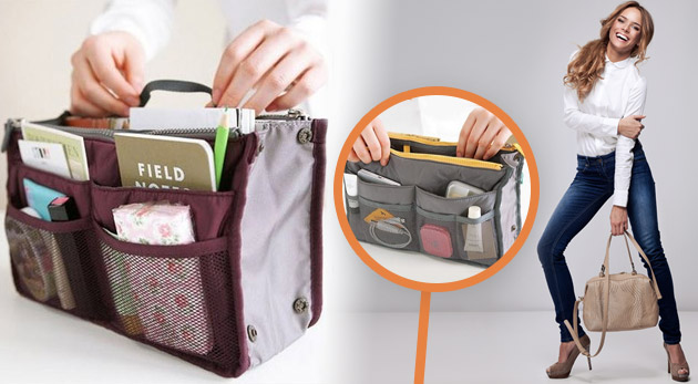 Súťaž o 3 bordové organizéry do kabelky vrátane poštovného