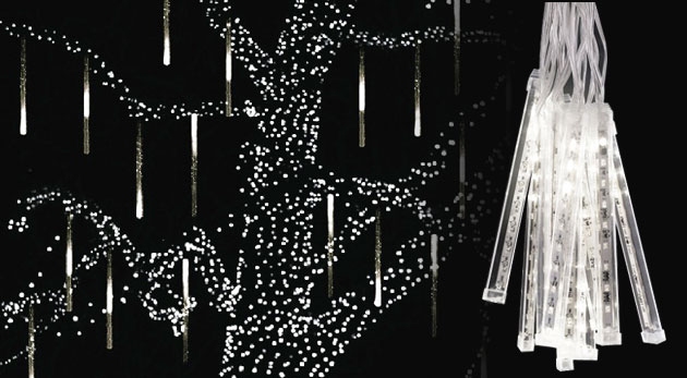 Súťaž o tri vianočné LED ozdoby - padajúce svetlá