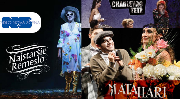 Súťaž o vstupenky na tri predstavenia Divadla Nová scéna v Bratislave