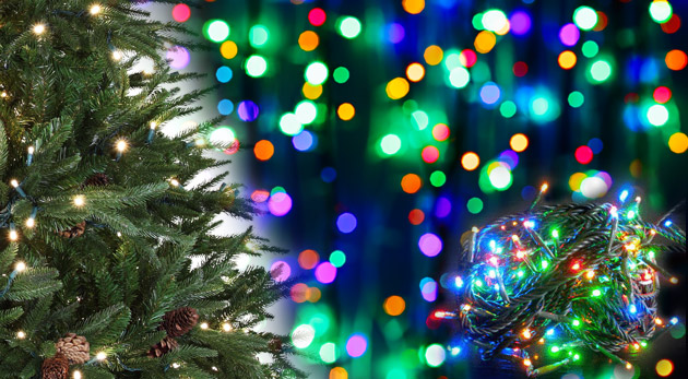 Súťaž o tri vianočné multifarebné osvetlenia so 100 LED úspornými žiarovkami