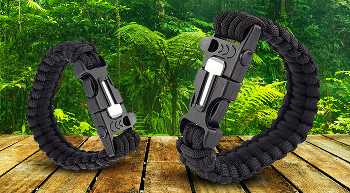 Súťaž o tri náramky prežitia 4v1