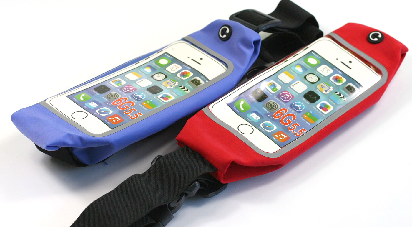 Súťaž o športové puzdro na mobil a drobnosti v modrej alebo červenej farbe
