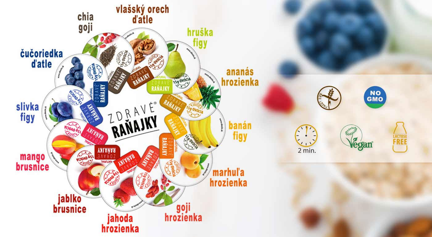 Súťaž o Zdravé raňajky z ovsenej kaše s ovocím s rôznymi príchuťami 