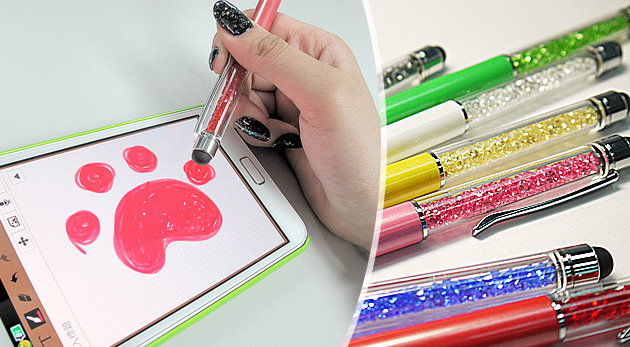 Nádherné kryštálové pero pre dotykové displeje ale