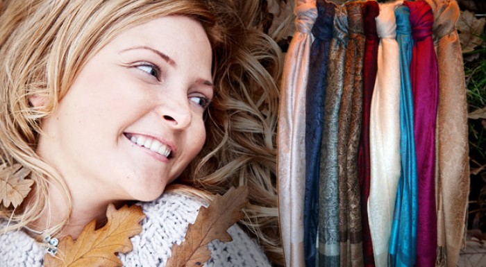 Originálny módny doplnok: pašmína v 9-tich nádhern