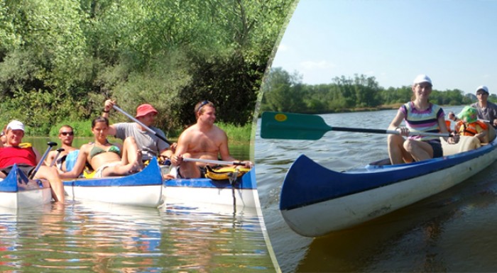 Splav Malého Dunaja alebo rieky Morava - dobrodruž