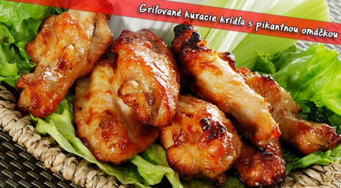 Grilované kuracie krídelká (750 g) s pikantnou omáčkou!