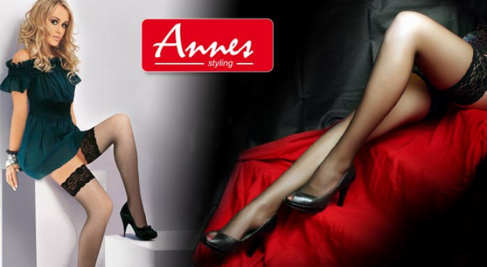 Hladké alebo dierkované dámske samodržiace pančuch