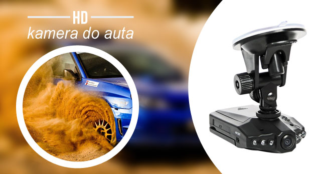 Kamera do auta s nočným videním, kvalitným HD nahr