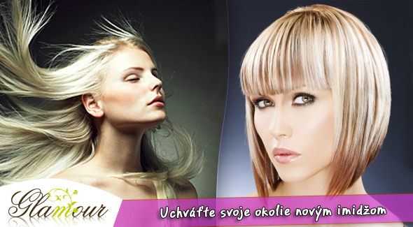 Profesionálna úprava alebo zmena účesu v salóne Glamour.