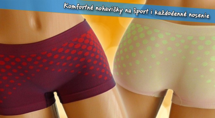 Bezšvová spodná bielizeň. Výhodné balenie - 3 ks kvalitných bezšvových dámskych nohavičiek.