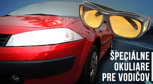 Špeciálne okuliare pre vodičov s polykarbónovými s
