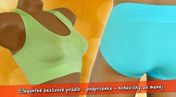 Funkčná bezšvová spodná bielizeň. Vytvorte si svoj vlastný komplet.