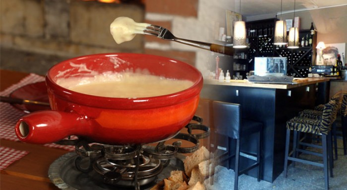 Pravé syrové fondue zo švajčiarskeho syra pre 2 os