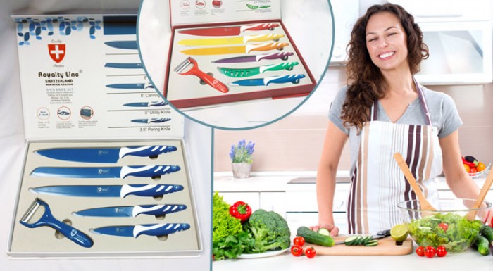 Royalty Line Switzerland - sada 6 nožov s antiadhé