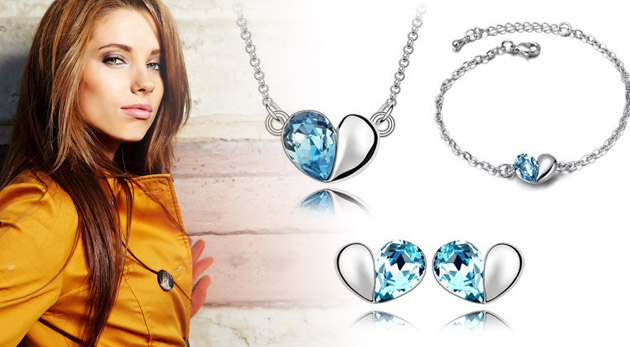 Trojdielny set šperkov 