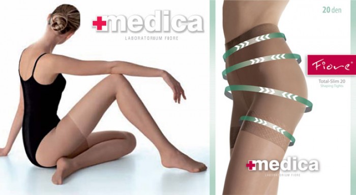 Luxusné sťahujúce značkové pančušky značky FIORE, 