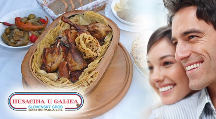 Hostina pre 4 až 5 osôb - delikátna domáca husacin