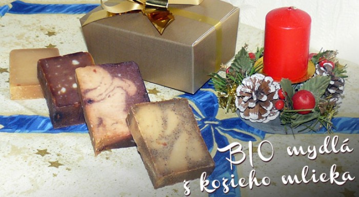 BIO mydlá z kozieho mlieka v štyroch príjemných vô