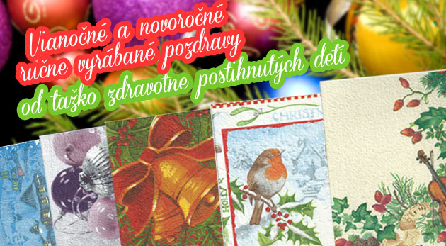Vianočné a novoročné ručne vyrábané pozdravy 