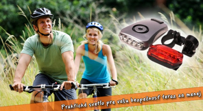 Praktická svetelná sada aj s poštovným na bicykel za menej.