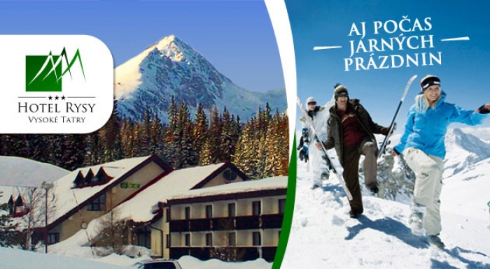 Zima vo Vysokých Tatrách v Hoteli Rysy - polpenzia