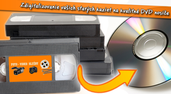 Profesionálny prepis kaziet na DVD nosiše za menej!