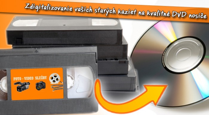 Profesionálny prepis kaziet na DVD nosiše za menej!