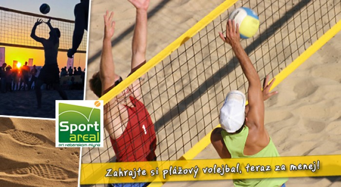 Beach volejbal - akciová cena na prenájom ihriska.