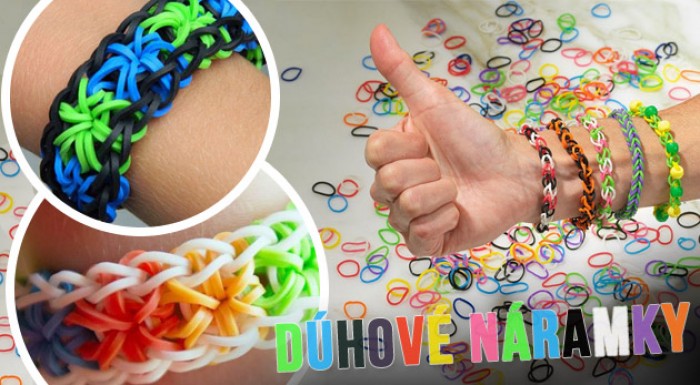 Dúhové náramky - kreatívny set