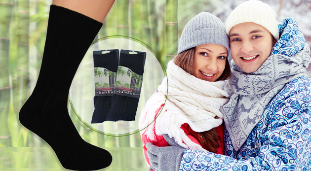 Ponožky z príjemného bambusového vlákna - 6 párov