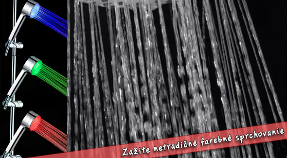 Teplotná sprchová hlavica - zažite dúhový relax v sprche.