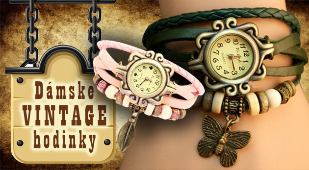Dámske hodinky s remienkom v štýle VINTAGE