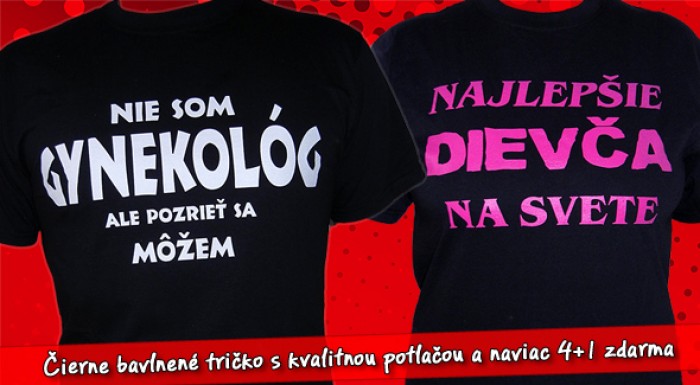 Originálne tričko s potlačou za super cenu.