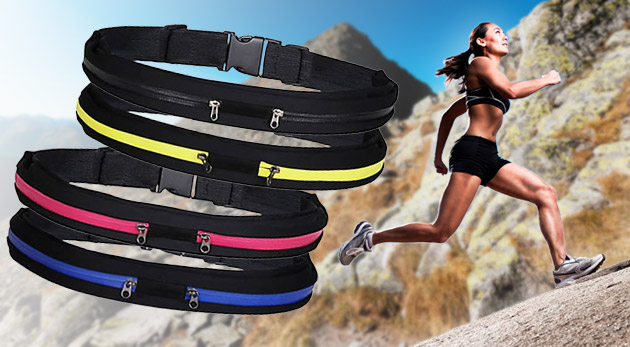 Športový pás s úschovným priestorom