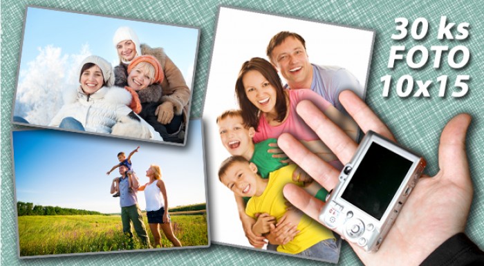 Tlač 30 fotografií - formát 10 x 15 cm