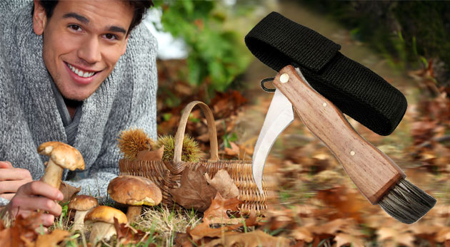 Hubársky nožík v textilnom puzdre