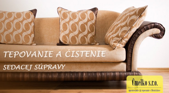 Tepovanie čalúnenej a čistenie koženej sedačky