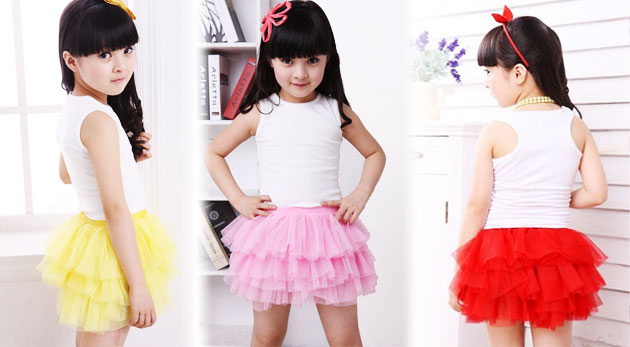 Detská dievčenská sukňa