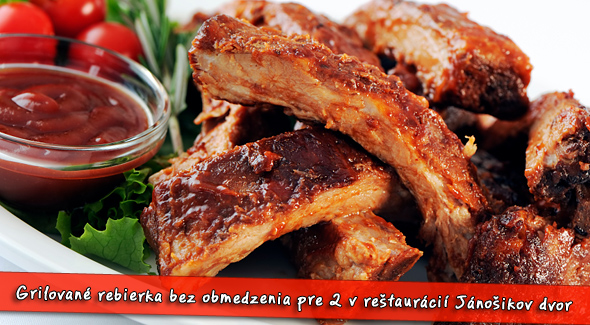 Šťavnaté grilované rebierka pre dvoch - All you can eat!