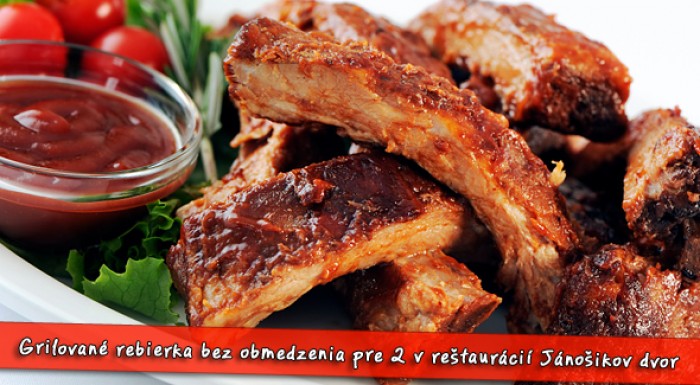 Šťavnaté grilované rebierka pre dvoch - All you can eat!
