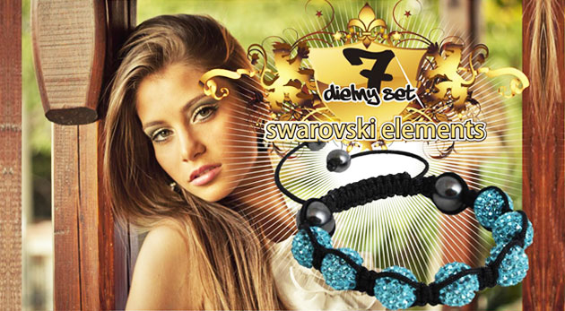 Swarovski Elements: 7-dielny set žiarivých šperkov