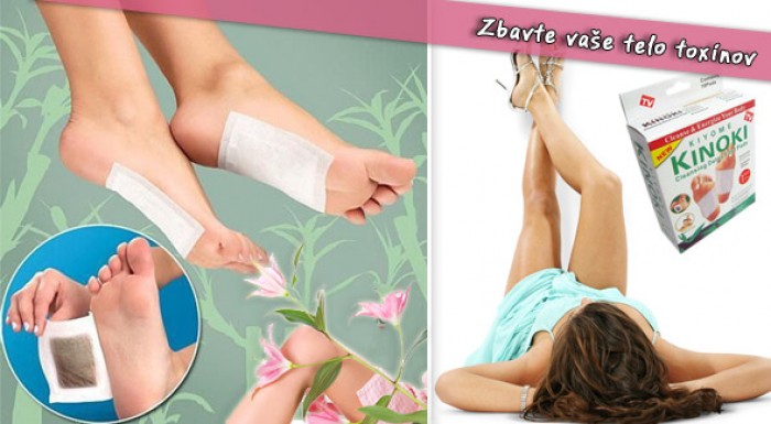 Detoxikačné náplasti KINOKI s poštovným. 5 + 1 zadarmo!
