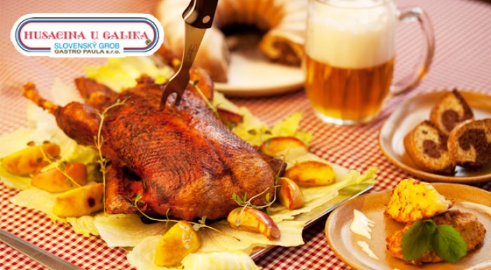 Slávnostné husacie alebo kačacie menu u Galika
