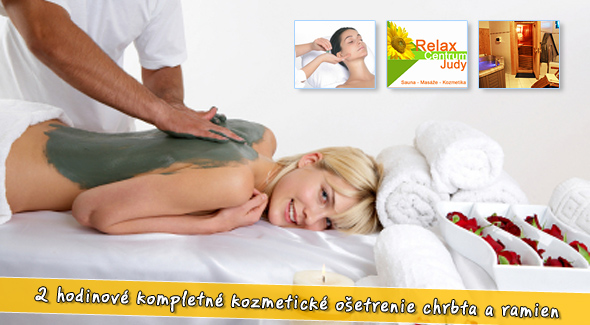 Kozmetické ošetrenie chrbta a ramien - 120 min. hĺbkové ošetrenie.