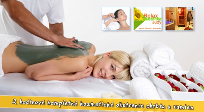 Kozmetické ošetrenie chrbta a ramien - 120 min. hĺbkové ošetrenie.