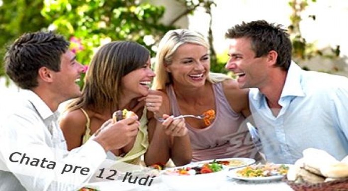 Len za 75€ /noc/12 ľudí v Chate Šaštín v príjemnom